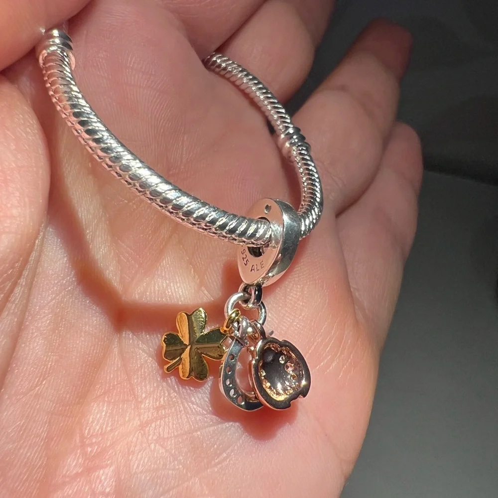 Clover, Ladybug & Horseshoe Dangle Charm